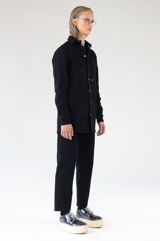 Unisex džinsu krekls SEEKER - melns