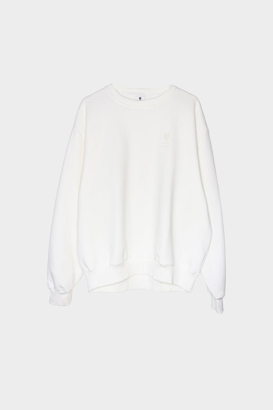 Sweater One Wolf oversize off white not brushed