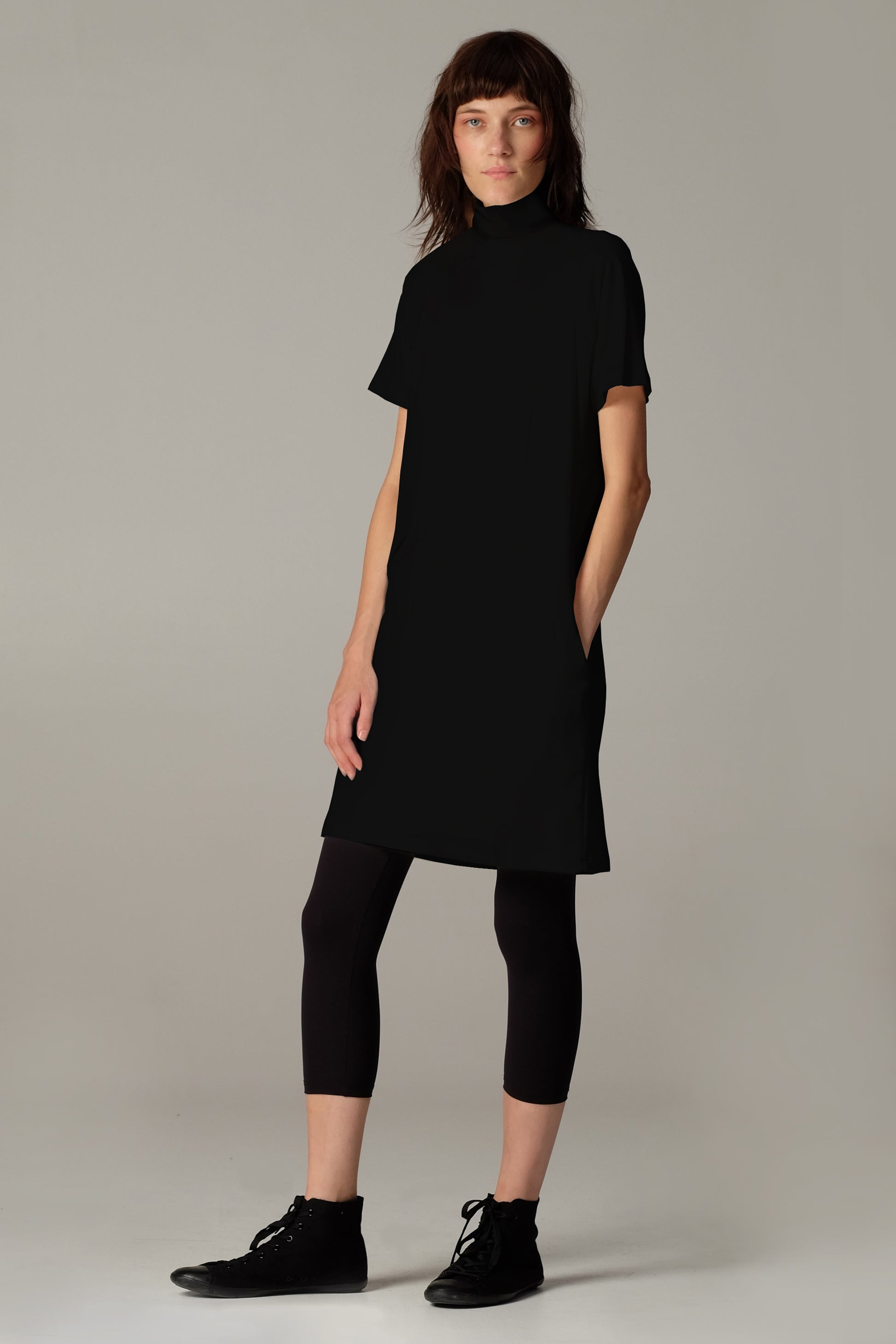 WASTE dress short black - One Wolf