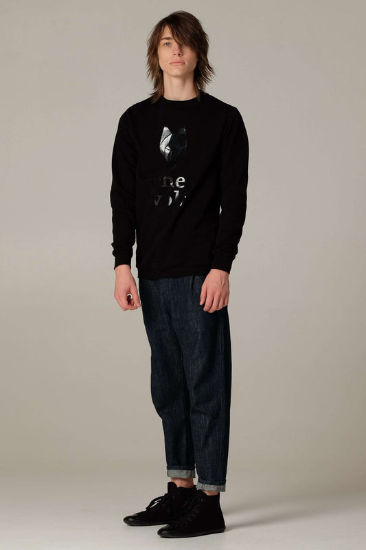 One Wolf logo sweater black/black - One Wolf