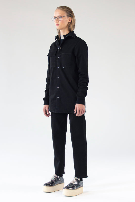 Unisex džinsu krekls SEEKER - melns