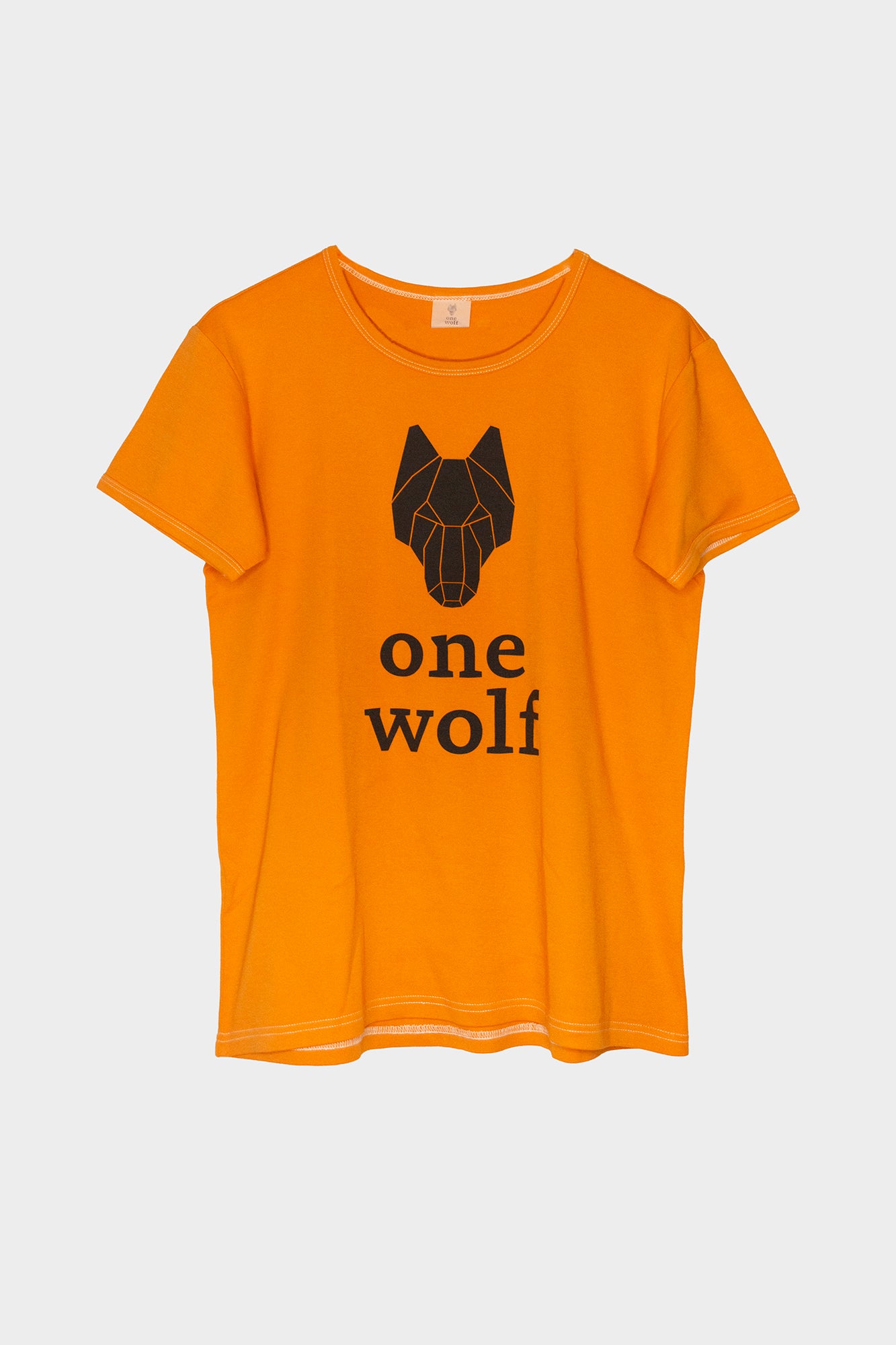 One Wolf logo T-Shirt orange