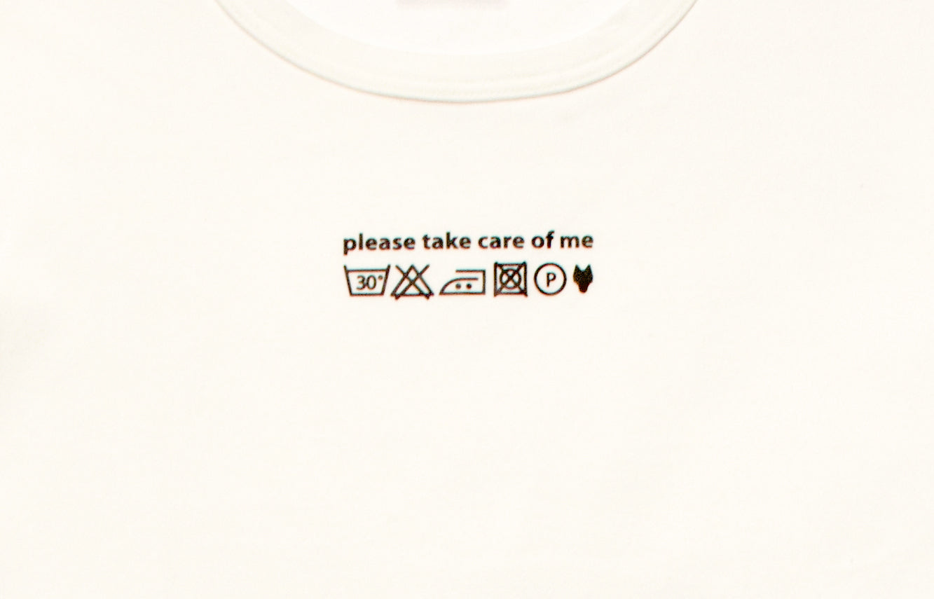 T-Shirt CARE OF ME Off white - One Wolf