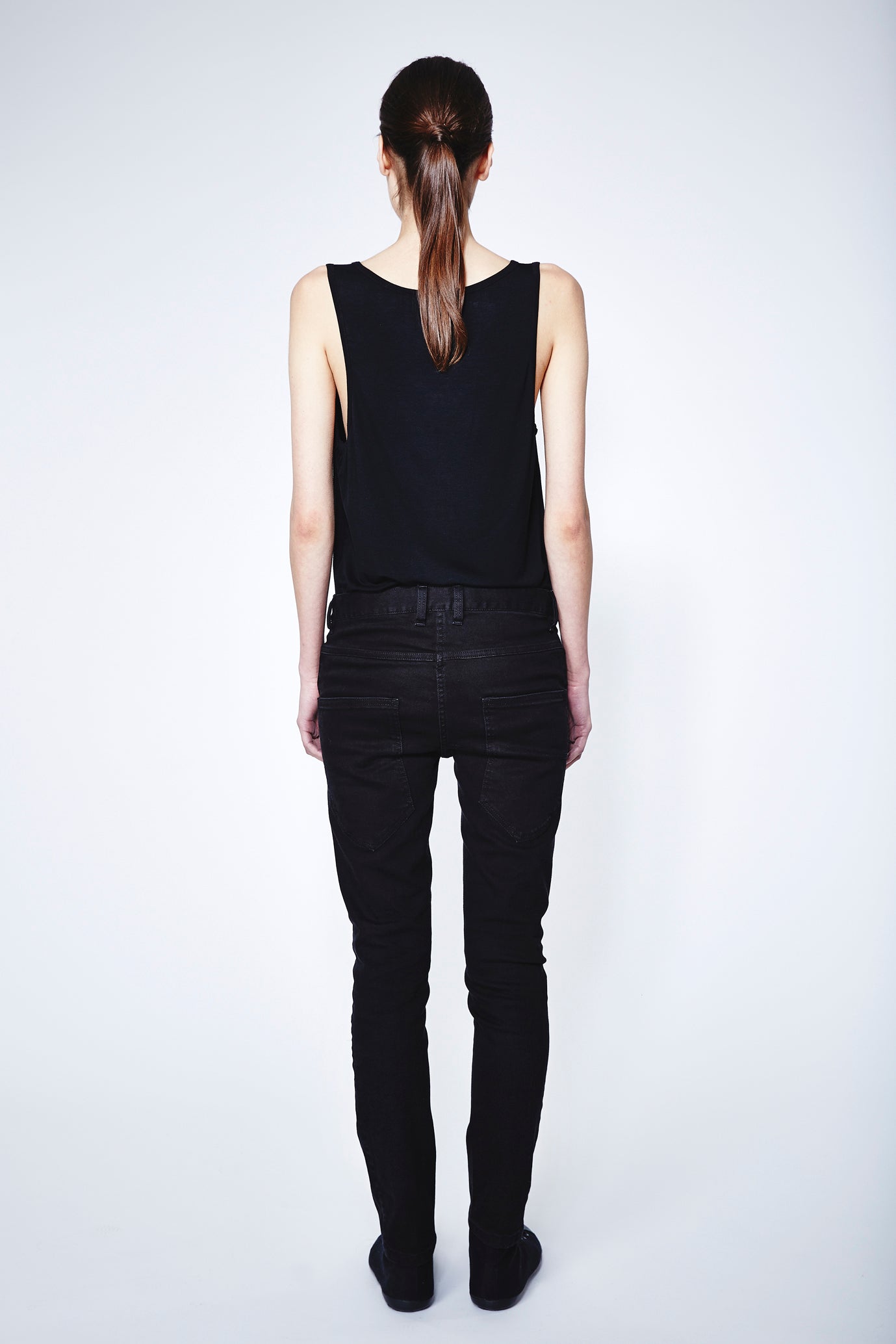 unisex jeans UNIFORM 10 - treated black - One Wolf