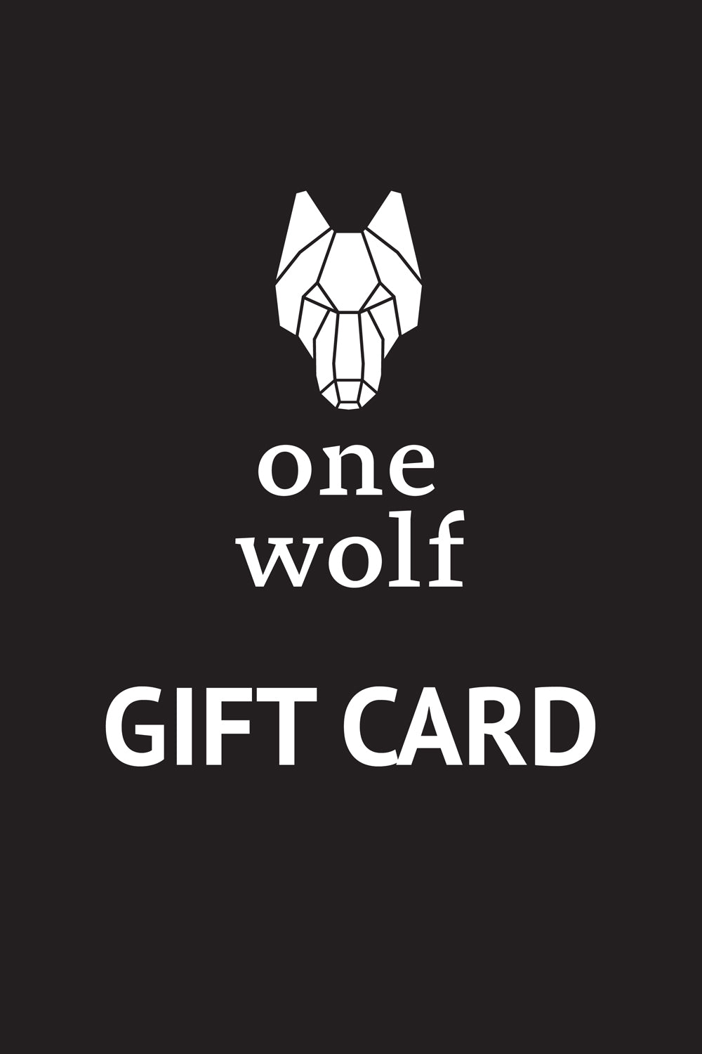 One Wolf Gift Card - One Wolf