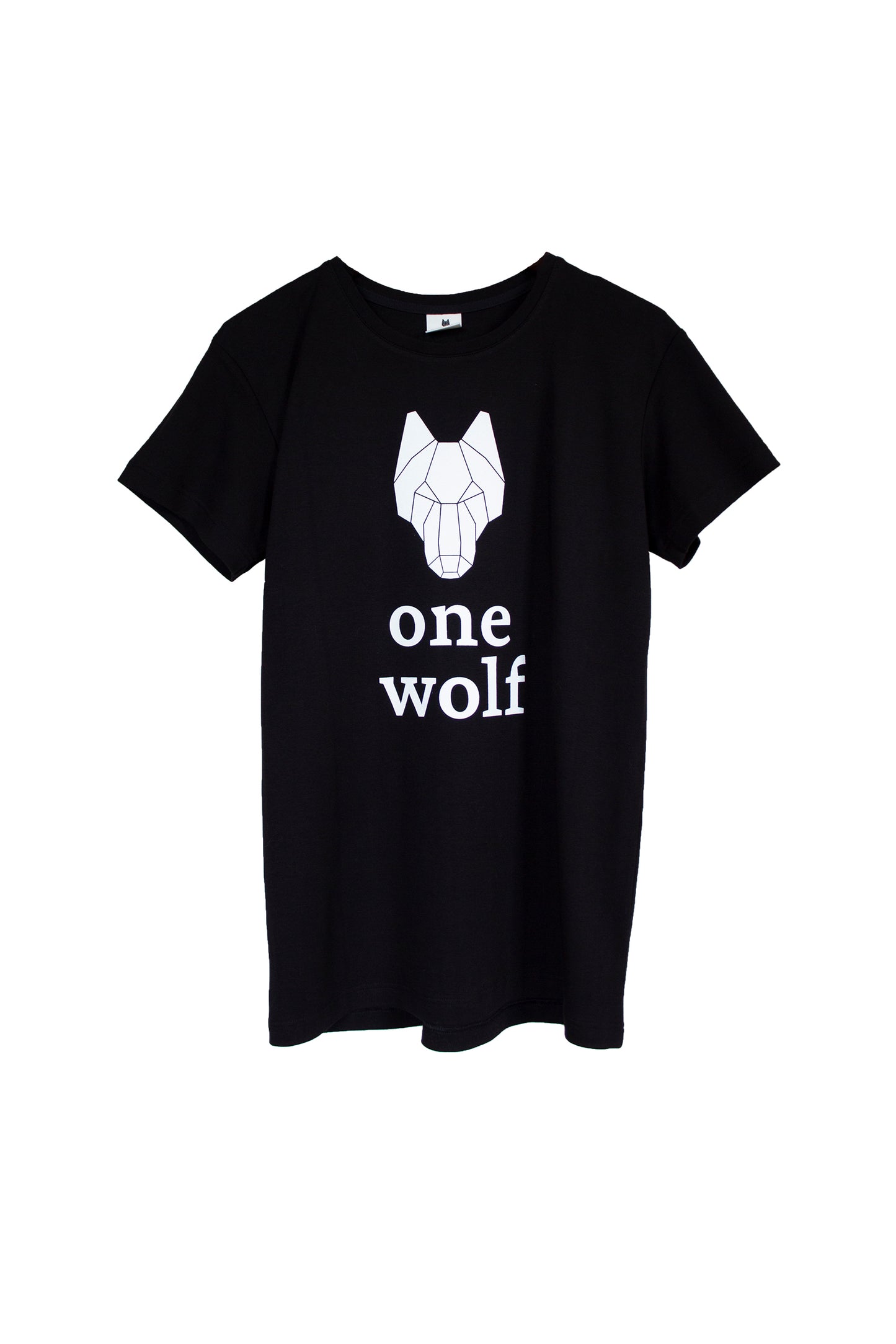 T-shirt One Wolf black with white logo