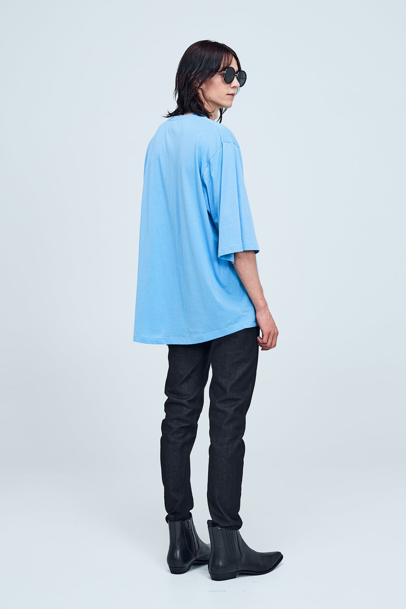 T-shirt One Wolf oversize sky blue