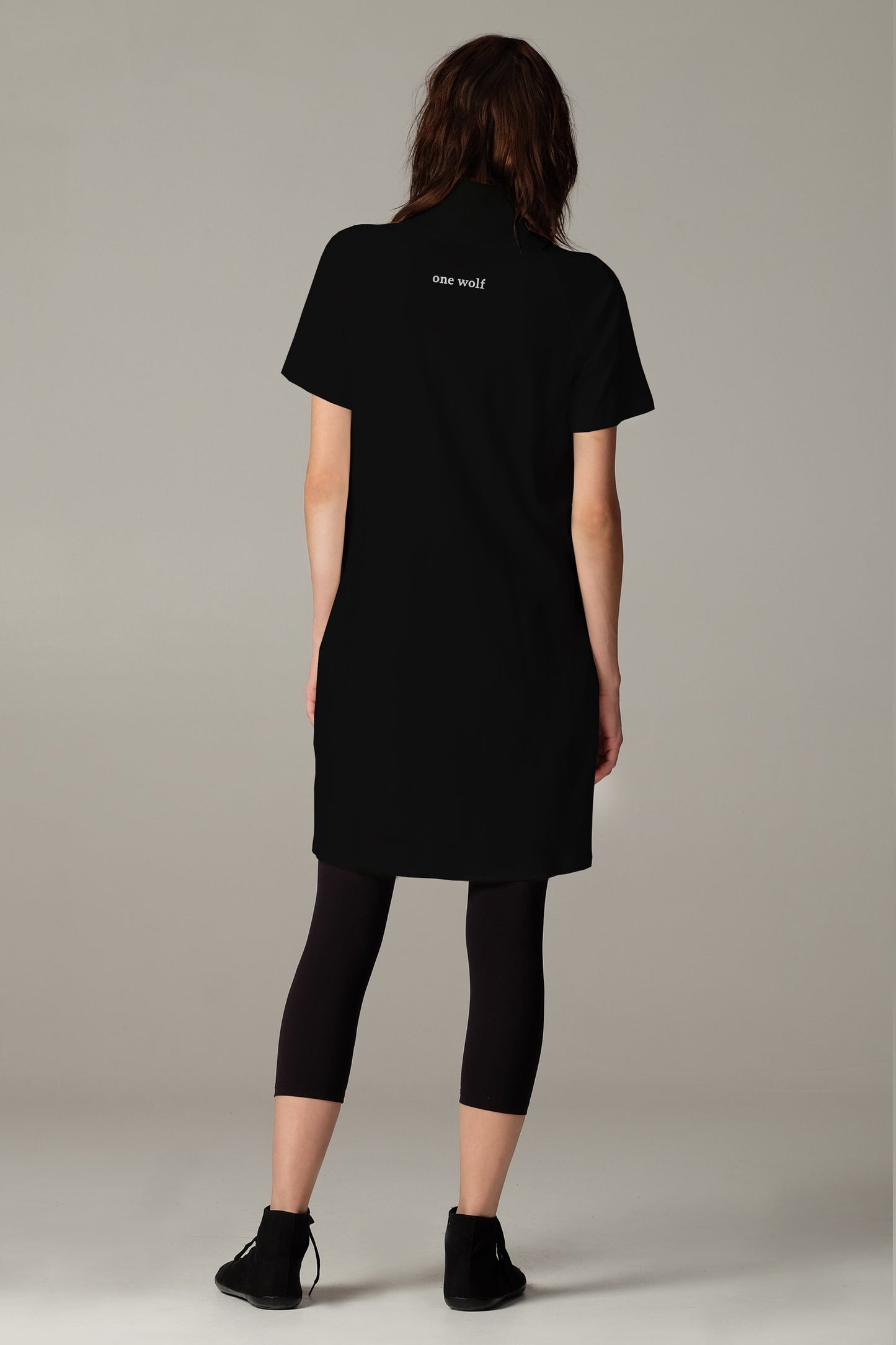 WASTE dress short black - One Wolf